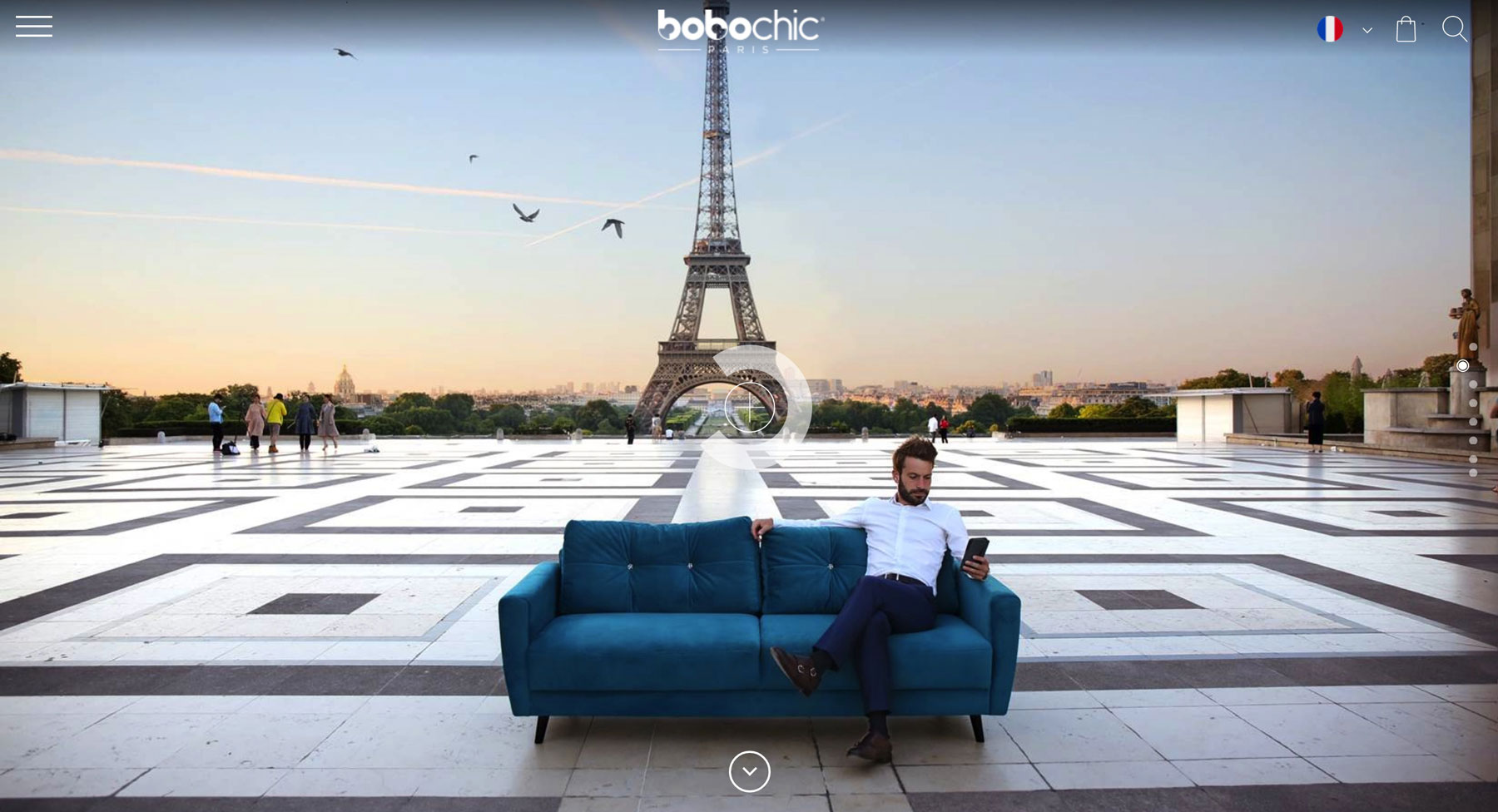 Homepage of Bobochic Website